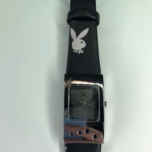 Playboy stainless steel back japan movt watch